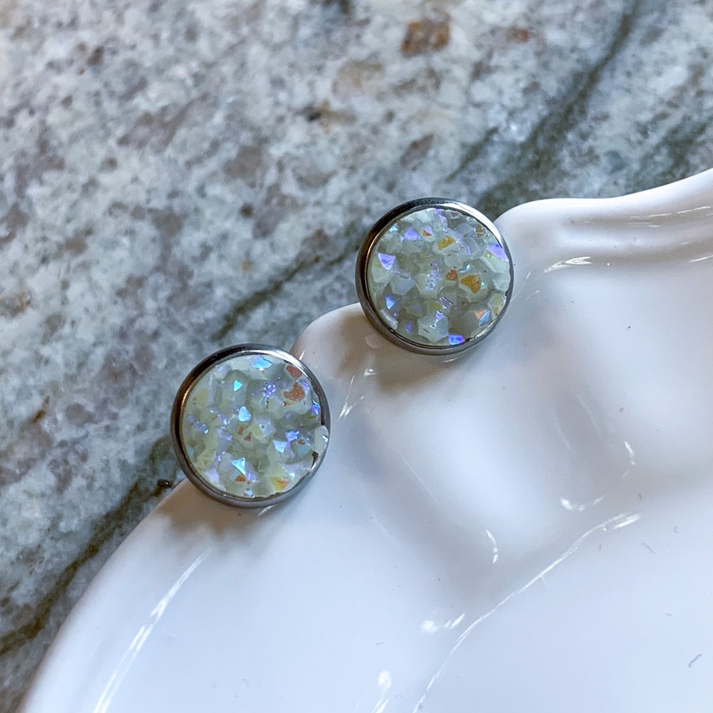 LAST💫Mermaid Druzy Earring - Picture 6 of 14